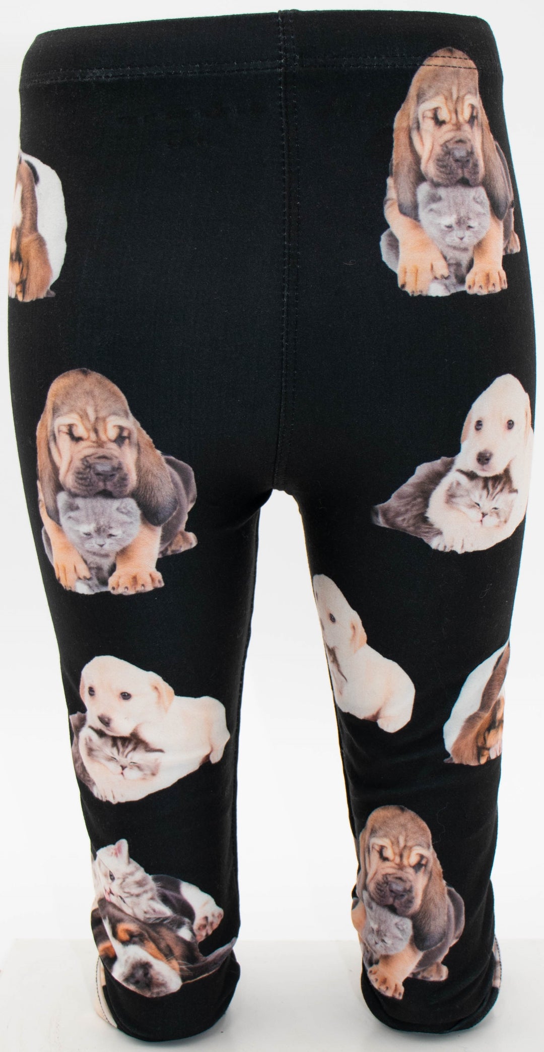 Kitten & Puppy Print Girls Leggings