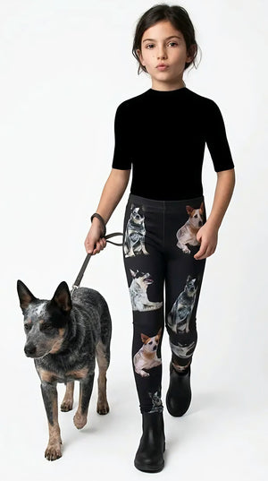 Australian Cattle Dog print girls leggings