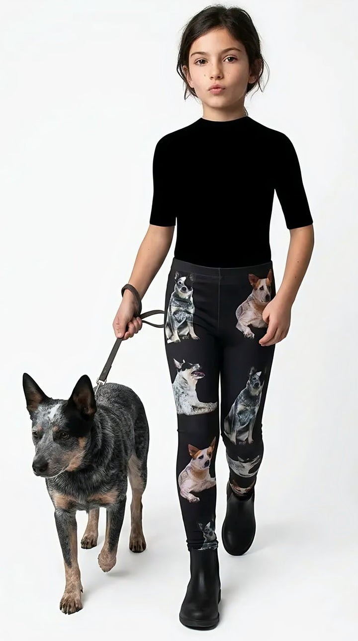 Australian Cattle Dog print girls leggings