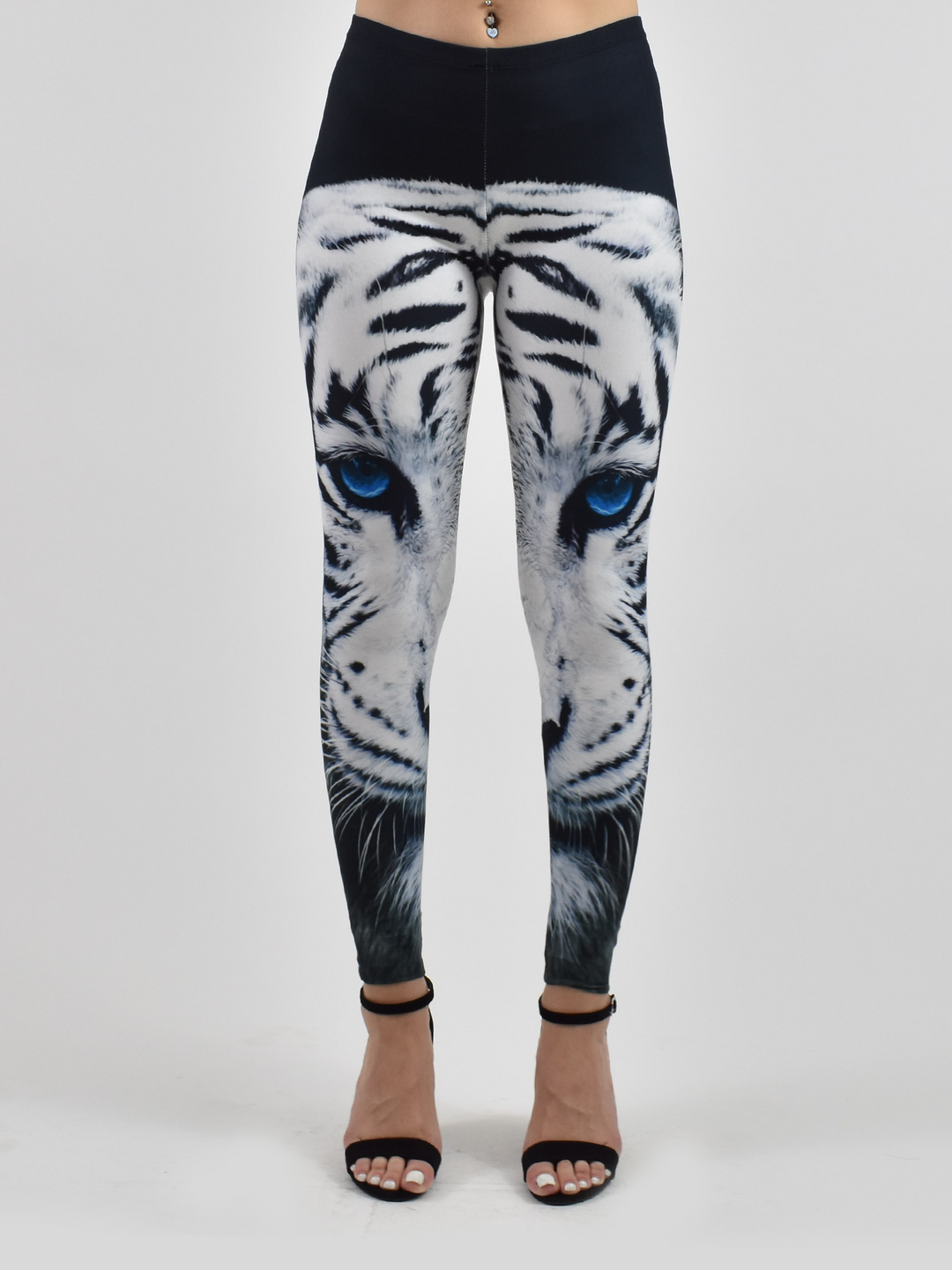Denimaxx Women’s Tiger Leggings – luxury activewear with fierce animal print