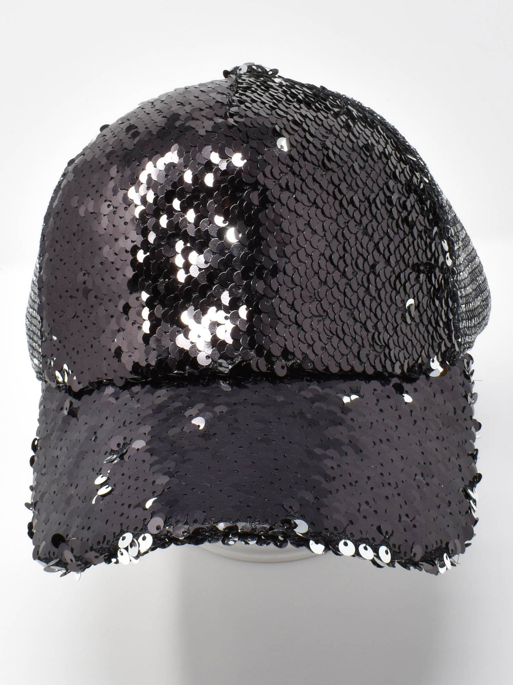 Obsidian Black Sequin Cap - Denimaxx