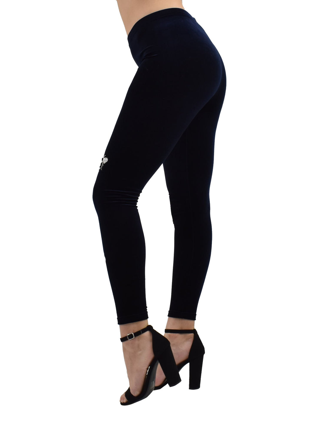 Little Bees Velvet Leggings - Denimaxx