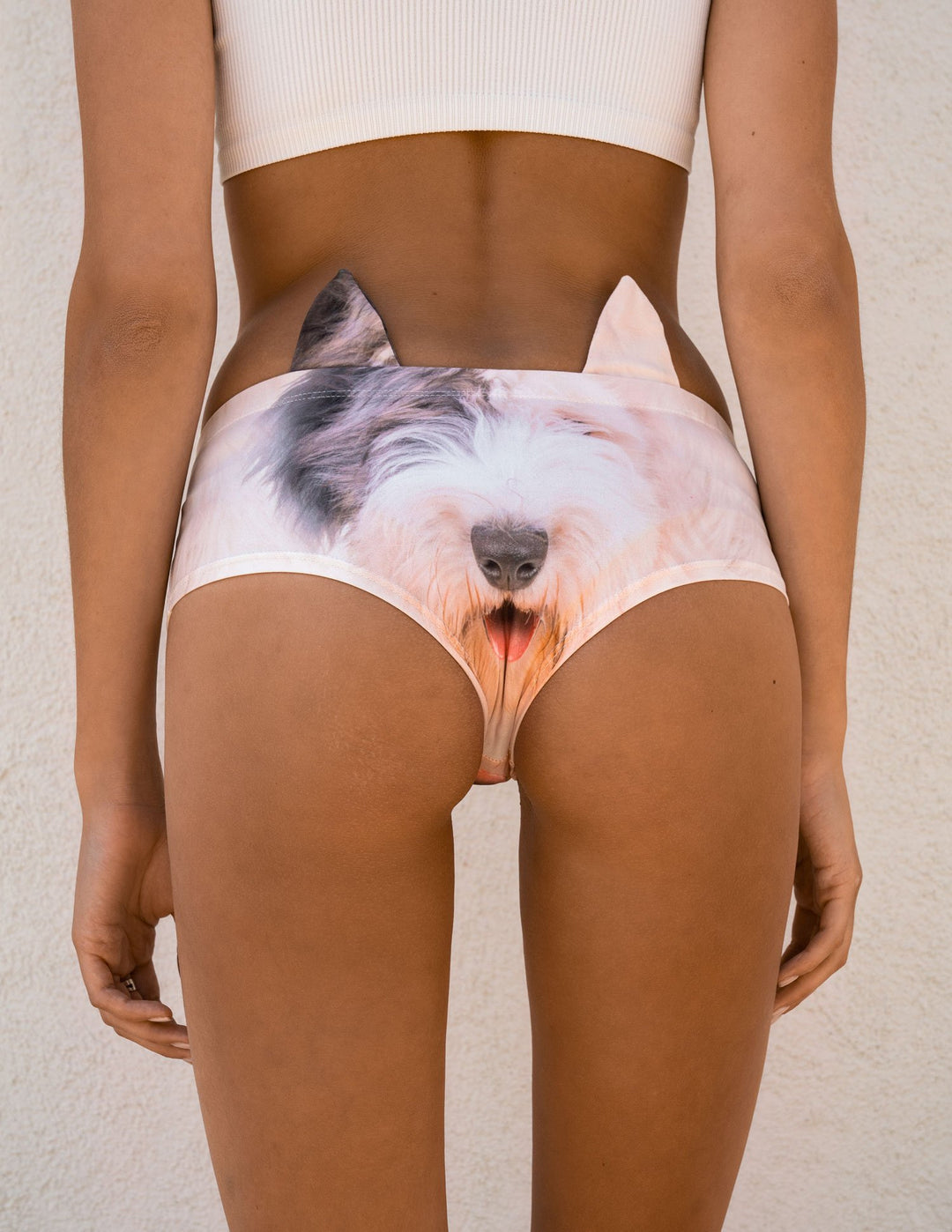 English Sheepdog-Print Panties - Denimaxx