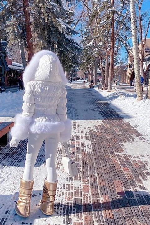 Goosedown Jacket with Fox Trim - Denimaxx