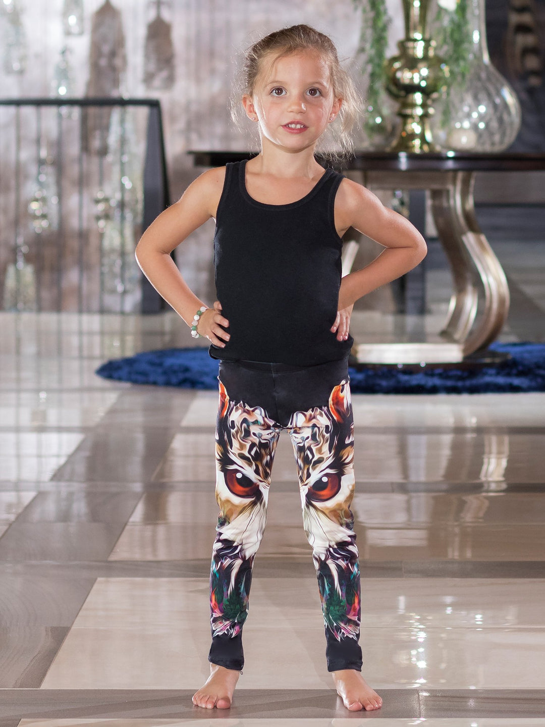 Owl Print - Girls' Loungewear Leggings - Denimaxx