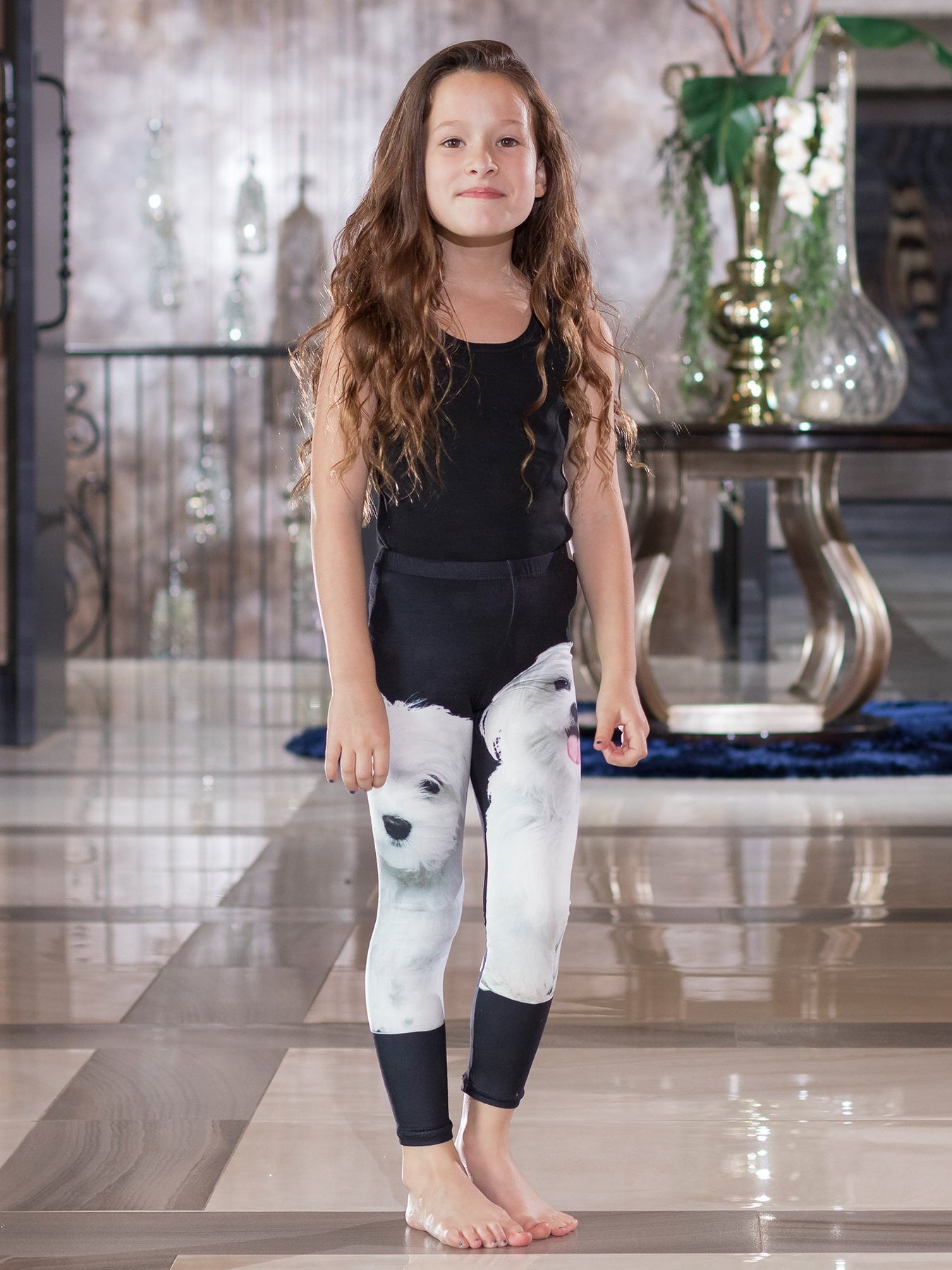 Maltese Print - Girls' Loungewear Leggings – Denimaxx