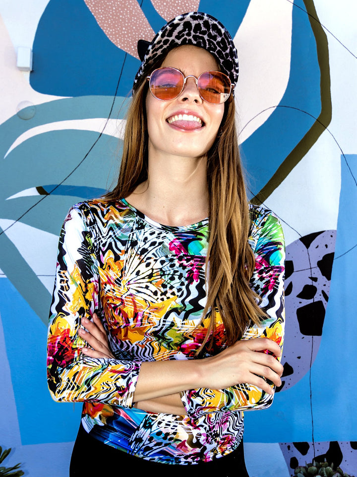 Psychedelic Butterfly Long Sleeve Shirt - Denimaxx