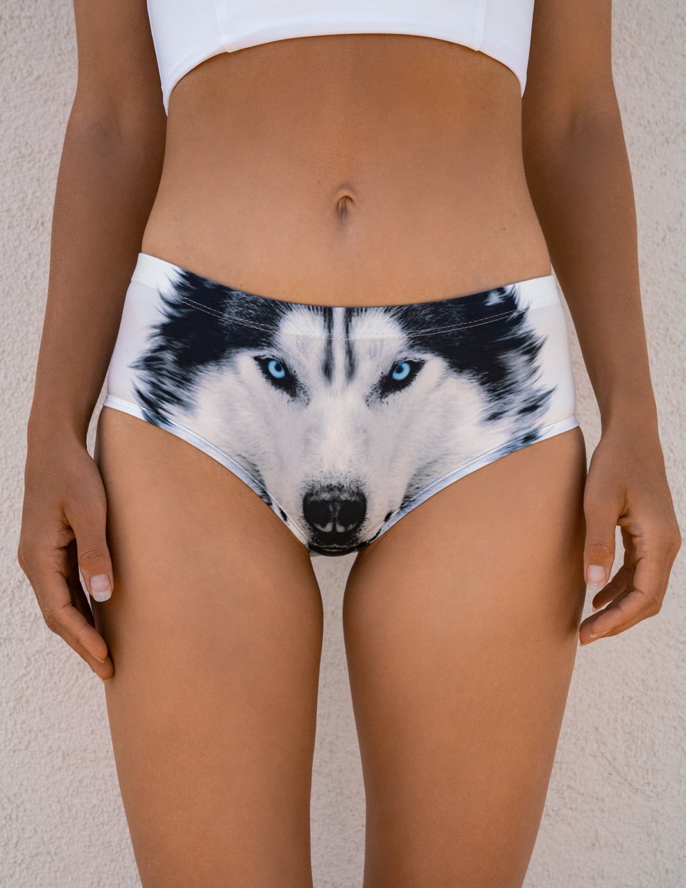 Ladies Cool Wolf Design Underpanties Individuality Funky Briefs as